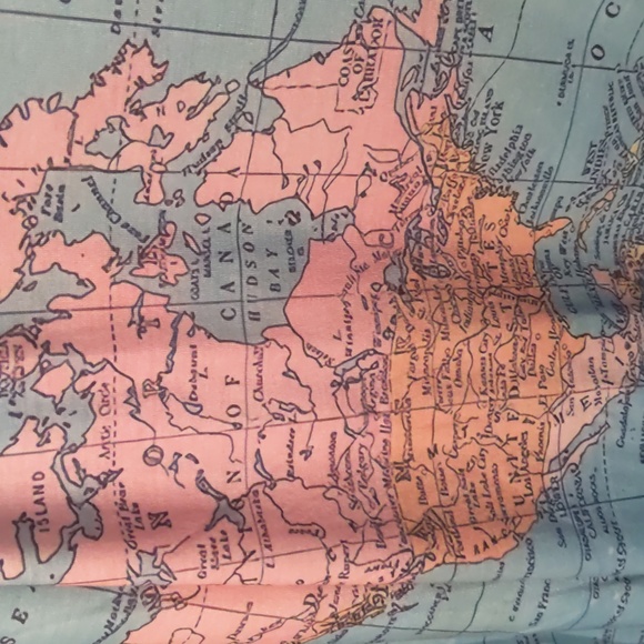 Plus size MISS LOOK 3X world Atlas tunic t shirt 100% cotton, brand new - Picture 4 of 10